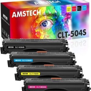 Included: 4 packs Iamstech CLT-504S 504S toner compatible for Samsung CLT-K504S CLT-Y504S CLT-M504S CLT-C504S black yellow magenta cyan toner cartridges Color: 1 pack CLT-K504S K504S black toner, 1 pack CLT-C504S C504S cyan toner, 1 pack CLT-Y504S Y504S yellow toner, 1 pack CLT-M504S M504S magenta toner Compatible Printers: Xpress SL-C1860FW, Xpress SL-C1810W, CLX-4195FW, CLP-415NW CLP-415N CLX-4195N CLX-4195FN CLX-4195, C1860FW C1810W 4195FW 415NW printer Compatible for: Samsung Xpress C1860FW toner cartridges, Samsung C1810W C1860 toner cartridges, Samsung CLP 415 CLX-4195FW toner Page Yield: 2,500 pages for CLT-K504S black toner cartridge and 1,800 pages per color toner at 5% coverage (Letter/A4) compatible for Samsung C1860fw toner cartridges